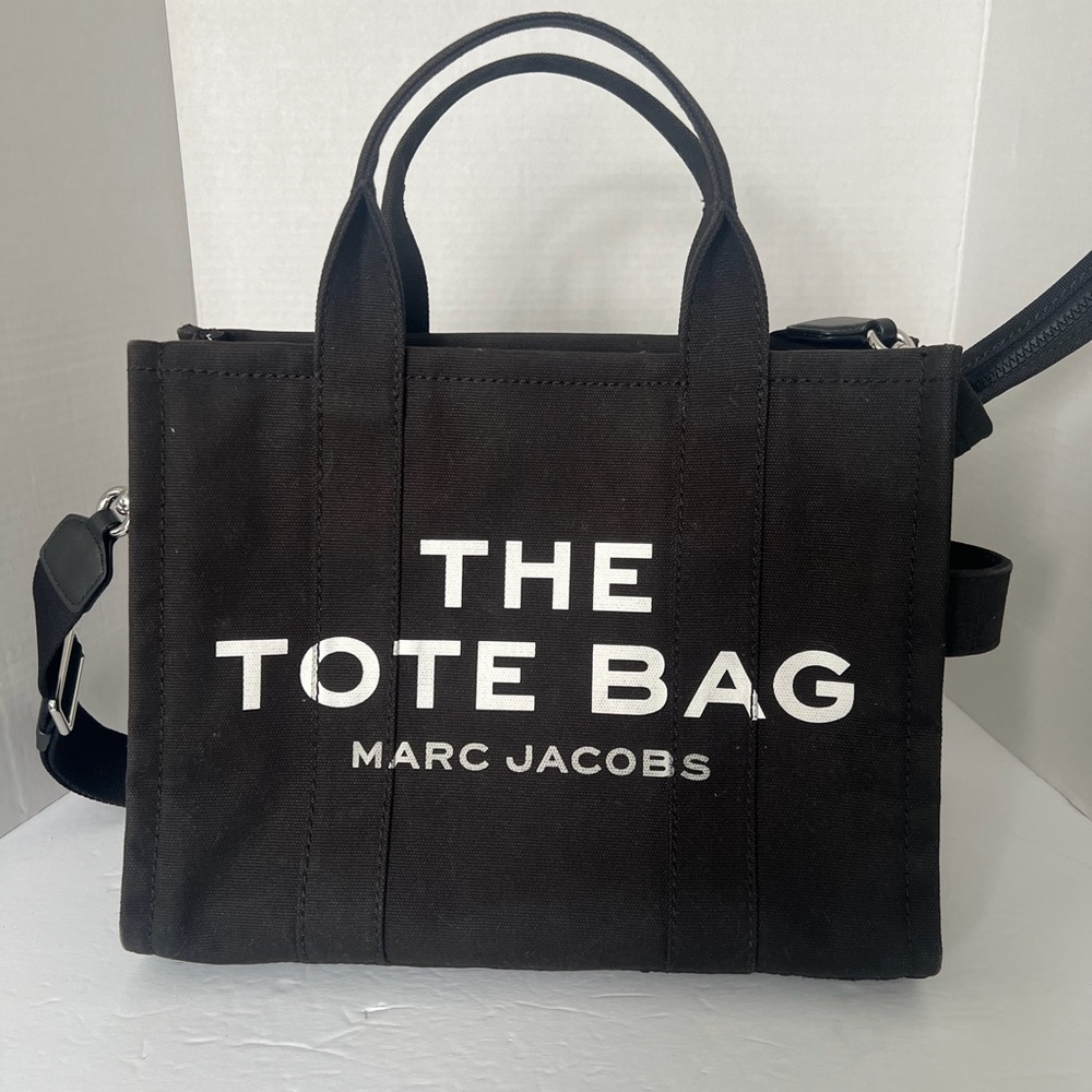 Marc Jacobs Black Canvas Tote Bag